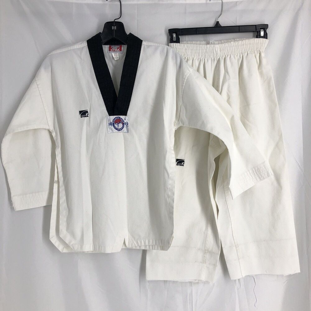 GTMA Martial Arts Pants And Top, White, 0/140